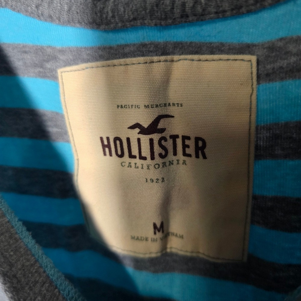 Y2k Hollister Womens 3/4 Sleeve Striped shirt layer Size M layer bella swan - Picture 3 of 7